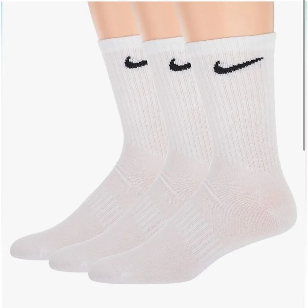Nike Everyday Plus 6-pk Dri-FIT Cushion Crew Training Socks‎ (M6-8 W6-10) NWT